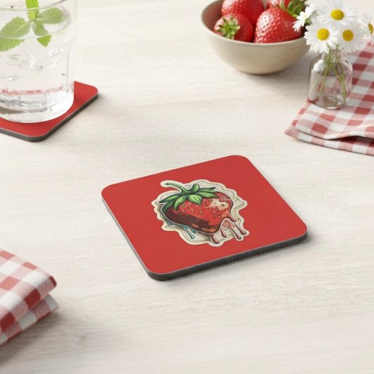 Strawberry Beverage Coaster Getränkeuntersetzer