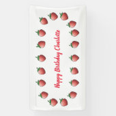 Strawberry Birthday Banner (Vertikal)