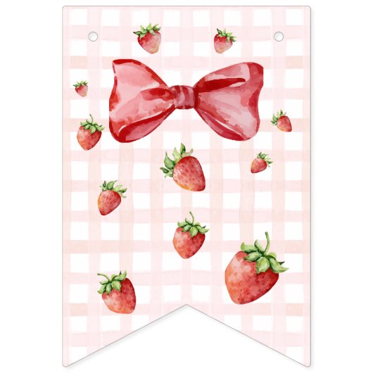 Strawberry Birthday Banner (Erste Fahne)