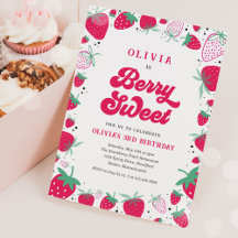 Strawberry Birthday Berry Sweet Birthday Party