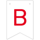 Strawberry Birthday Berry Sweet Foto Wimpelkette (Zweite Fahne)