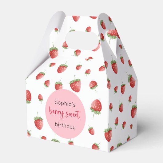 Strawberry Birthday Berry Sweet Geschenkschachtel (Vorderseite)