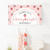 Strawberry Birthday Berry Sweet Hintergrund-Banner Banner (Insitu)