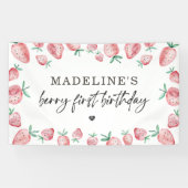 Strawberry Birthday Berry Sweet Hintergrund-Banner Banner (Horizontal)