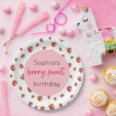 Strawberry Birthday Berry Sweet Pappteller (Party)