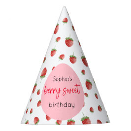 Strawberry Birthday Berry Sweet Partyhütchen