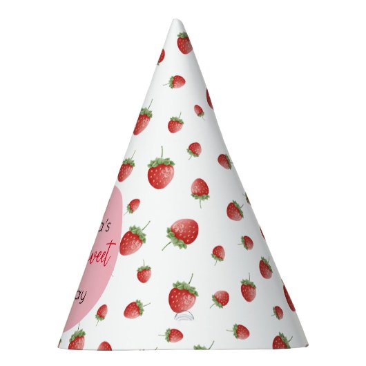 Strawberry Birthday Berry Sweet Partyhütchen (Rechts)