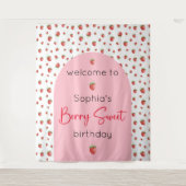 Strawberry Birthday Berry Sweet Wandteppich (Vorderseite)