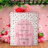 Strawberry Birthday Berry Sweet Wandteppich