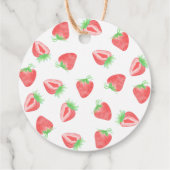 Strawberry Birthday Danke Ihnen Berry Much Geschenkanhänger (Rückseite)