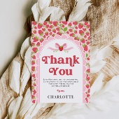 Strawberry Birthday Danke Karte - 12x18