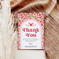 Strawberry Birthday Danke Karte - 12x18