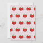 Strawberry Birthday Einladung (Rückseite)