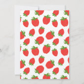 Strawberry Birthday Einladung (Rückseite)