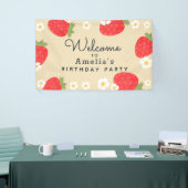 Strawberry Birthday Einladung Banner (Messeveranstaltung)
