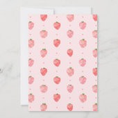 Strawberry Birthday Einladung | Berry Birthday (Rückseite)