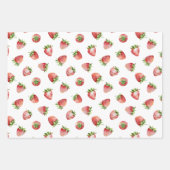 Strawberry Birthday Geschenkpapier Set (Vorderseite)