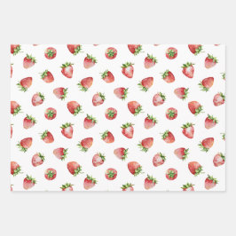 Strawberry Birthday Geschenkpapier Set