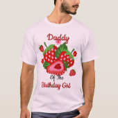 Strawberry Birthday Girl mens tshirts Vater (Vorderseite)