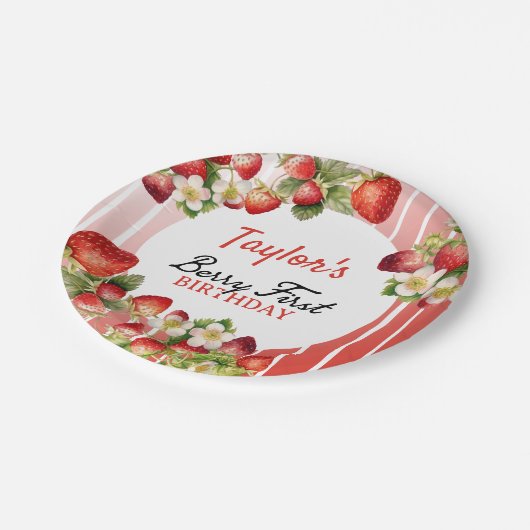 Strawberry Birthday Paper Teller (Schrägansicht)