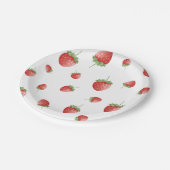 Strawberry Birthday Pappteller (Schrägansicht)