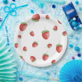 Strawberry Birthday Pappteller (Party)