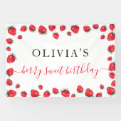 Strawberry Birthday Party Berry Large Banner (Horizontal)