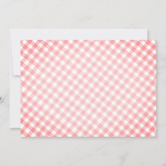 Strawberry Birthday Party - Berry Sweet Party Inv Einladung (Rückseite)