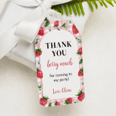 Strawberry Birthday Party Danke Tag Geschenkanhänger