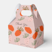 Strawberry Birthday Party Frucht Doodle Geschenkschachtel (Rückseite)