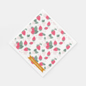 Strawberry Birthday Party Napkins - Sommer Berry Serviette (Ecke)