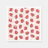 Strawberry Birthday Party Serviette (Vorderseite)