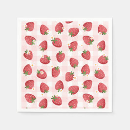 Strawberry Birthday Party Serviette