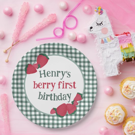 Strawberry Birthday Party Teller (Party)