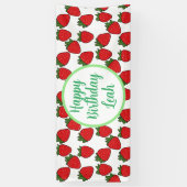 Strawberry Birthday Party Thema Banner (Vertikal)