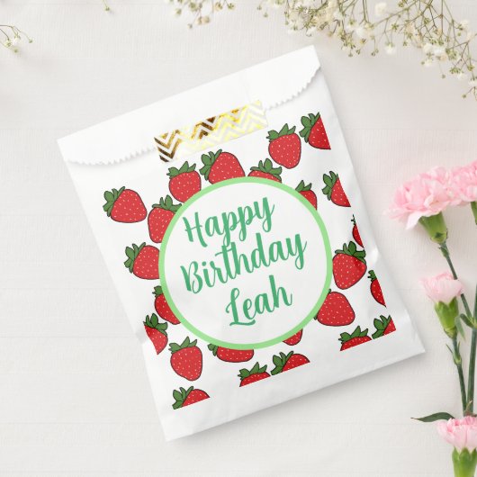 Strawberry Birthday Party Thema Geschenktütchen (Versiegelt)