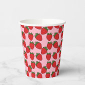 Strawberry Birthday Party Thema Papier Cups Pappbecher (Links)