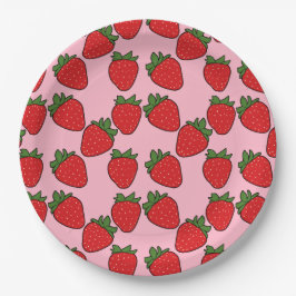 Strawberry Birthday Party Thema Pappteller