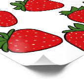 Strawberry Birthday Party Thema Poster (Ecke)