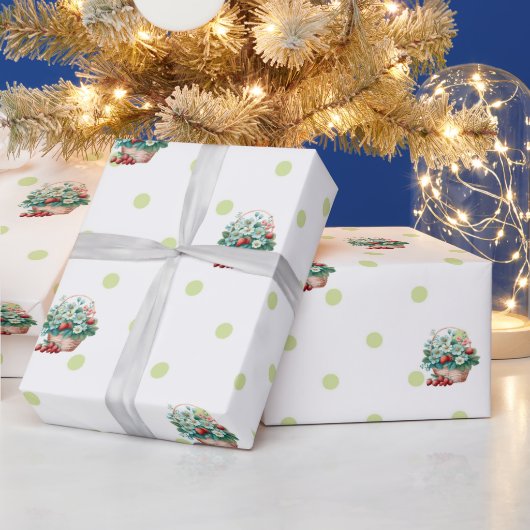 Strawberry Birthday Party Thema Umpackpapier Geschenkpapier (Feiertage)