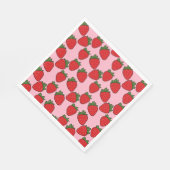 Strawberry Birthday Party Thema Umpackpapier Serviette (Ecke)