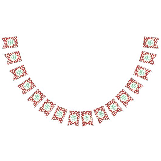 Strawberry Birthday Party Thema Wimpelkette (Alle)