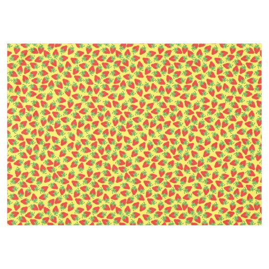 Strawberry Birthday Party Tischdecke (Vorderseite (Horizontal))