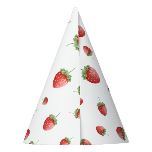 Strawberry Birthday Partyhütchen (Rückseite)