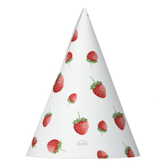 Strawberry Birthday Partyhütchen (Links)