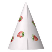 Strawberry Birthday Partyhütchen (Rückseite)