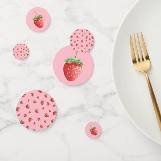 Strawberry Birthday Pink Konfetti (Gruppe)