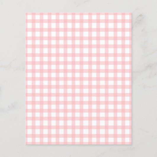 Strawberry Birthday Pink Time Capsule Message Card (Rückseite)