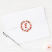 Strawberry Birthday Sticker Letter F Cake (Umschlag)