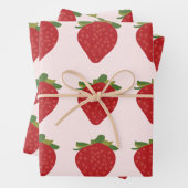 Strawberry Birthday Summer Strawberries Geschenkpapier Set (Beispiel)